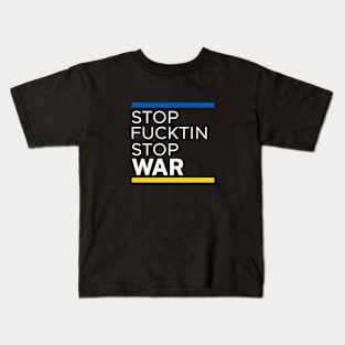 Stop Putin Stop War Kids T-Shirt